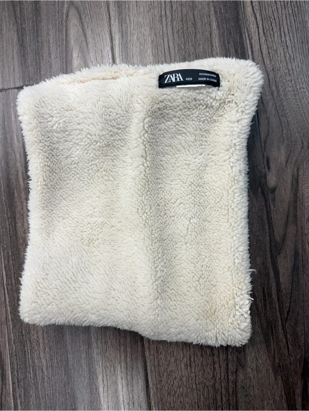 Zara Kids Cozy Fair Isle Knit Neck Warmer - Cream, Gray & Burgundy